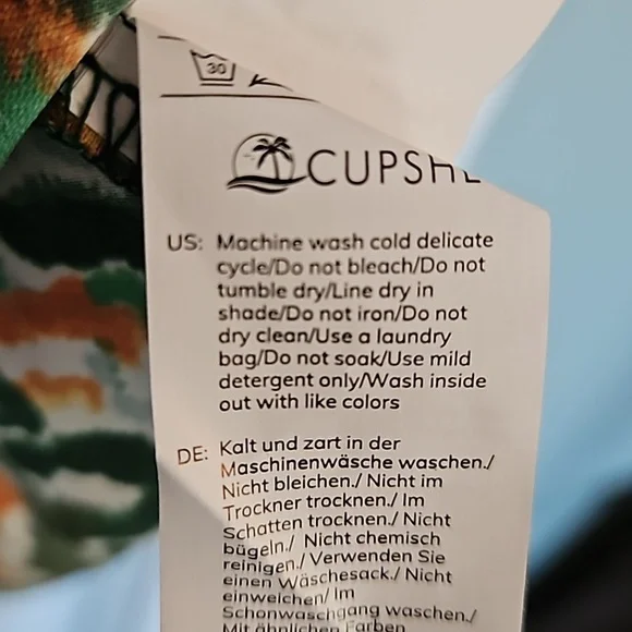 Cupshe Abstract Print Flounce Cami Romper - Picture 8 of 11